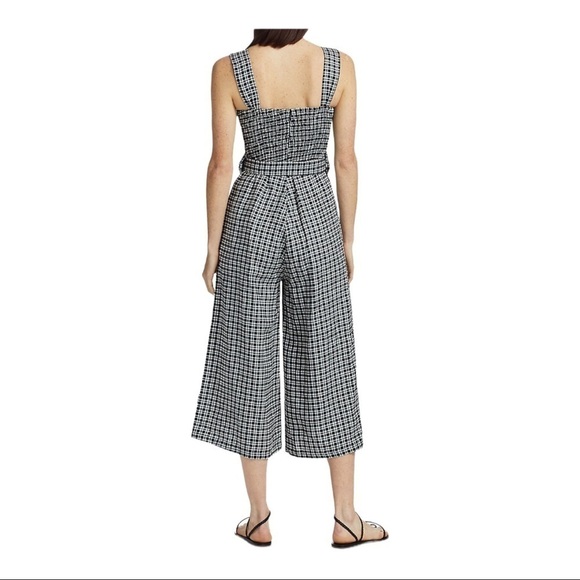 FAITHFULL the Brand Liv Check Linen Jumpsuit Emelinah Check - Picture 4 of 15